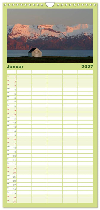 Island (CALVENDO Familienplaner 2027)