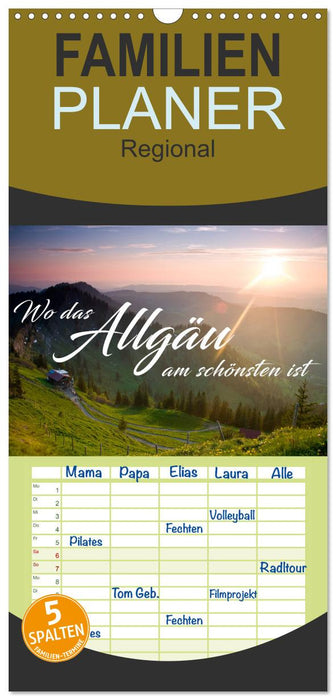 Wo das Allgäu am schönsten ist (CALVENDO Familienplaner 2027)