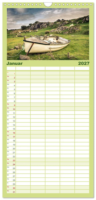 Irland - Zauberhafte Insel in grün (CALVENDO Familienplaner 2027)