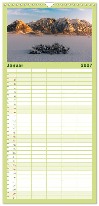 Norwegische Landschaften (CALVENDO Familienplaner 2027)