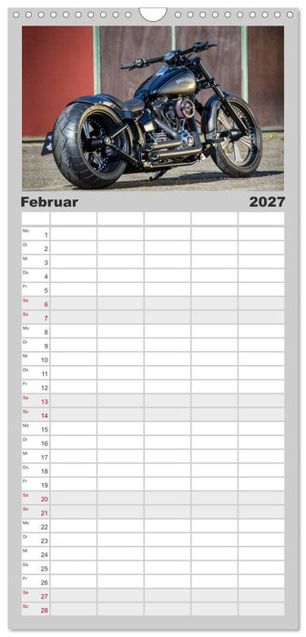 Exklusive Best of Fat Ass Custombike Edition, feinste Harleys mit fettem Hintern (CALVENDO Familienplaner 2027)