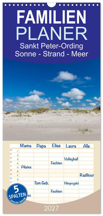Sankt Peter-Ording. Sonne - Strand - Meer (CALVENDO Familienplaner 2027)