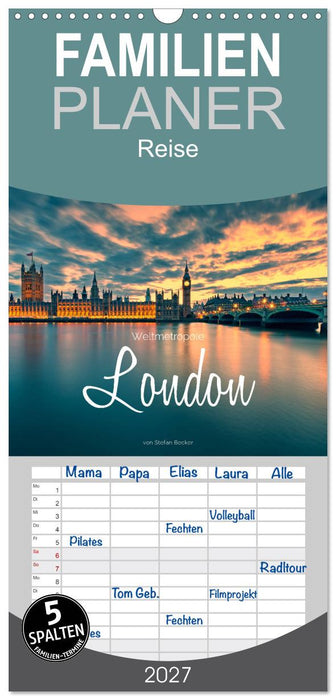 Weltmetropole London (CALVENDO Familienplaner 2027)