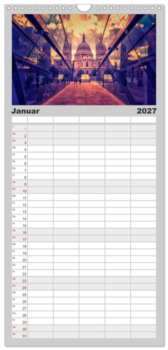 Weltmetropole London (CALVENDO Familienplaner 2027)