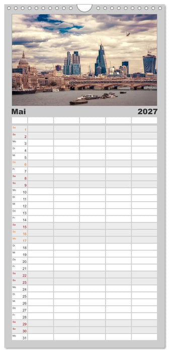 Weltmetropole London (CALVENDO Familienplaner 2027)