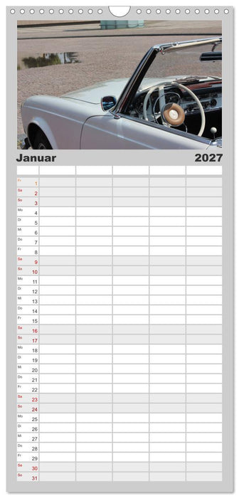 Der SL - Ästhetik pur von Mercedes Benz (CALVENDO Familienplaner 2027)