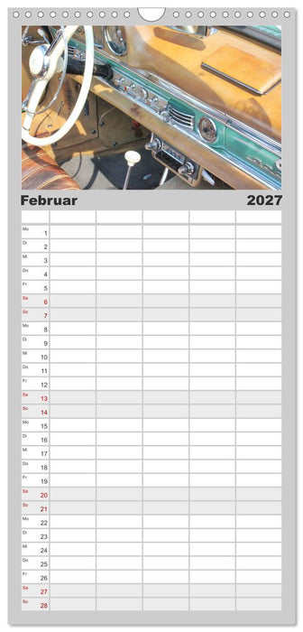 Der SL - Ästhetik pur von Mercedes Benz (CALVENDO Familienplaner 2027)