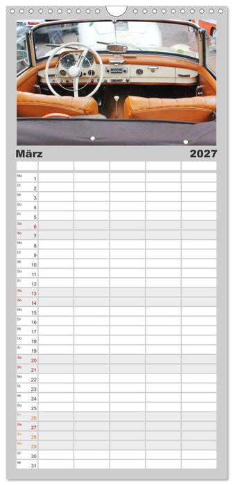 Der SL - Ästhetik pur von Mercedes Benz (CALVENDO Familienplaner 2027)