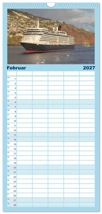 Kreuzfahrtschiffe in Europa (CALVENDO Familienplaner 2027)