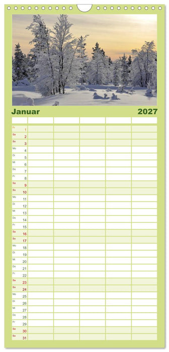 SKANDINAVIEN (CALVENDO Familienplaner 2027)