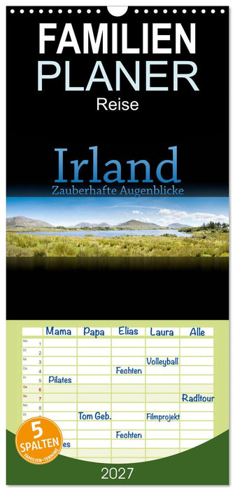 Irland - Zauberhafte Augenblicke (CALVENDO Familienplaner 2027)