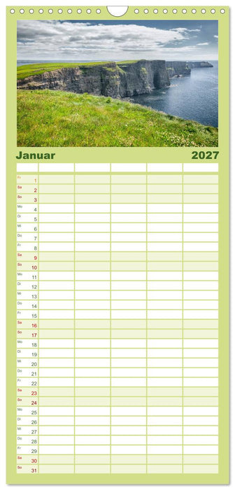 Irland - Zauberhafte Augenblicke (CALVENDO Familienplaner 2027)