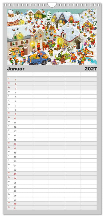 Meine kleine Wimmelwelt (CALVENDO Familienplaner 2027)