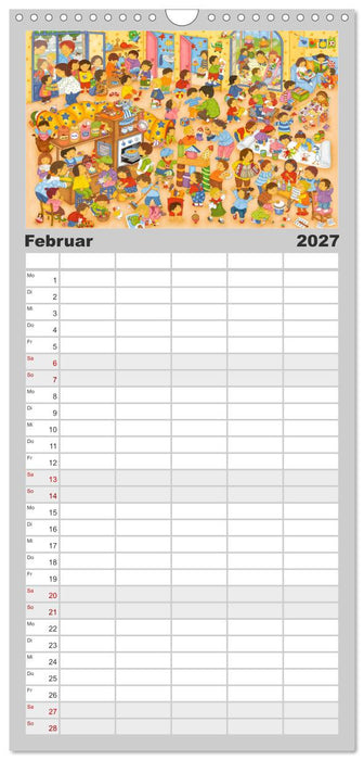 Meine kleine Wimmelwelt (CALVENDO Familienplaner 2027)