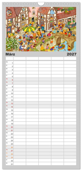 Meine kleine Wimmelwelt (CALVENDO Familienplaner 2027)