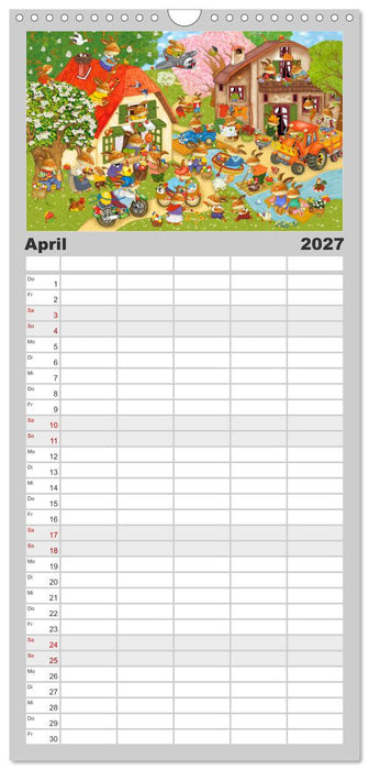 Meine kleine Wimmelwelt (CALVENDO Familienplaner 2027)
