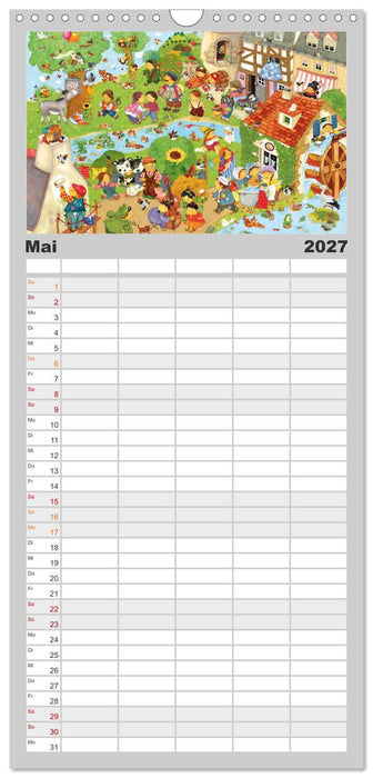 Meine kleine Wimmelwelt (CALVENDO Familienplaner 2027)