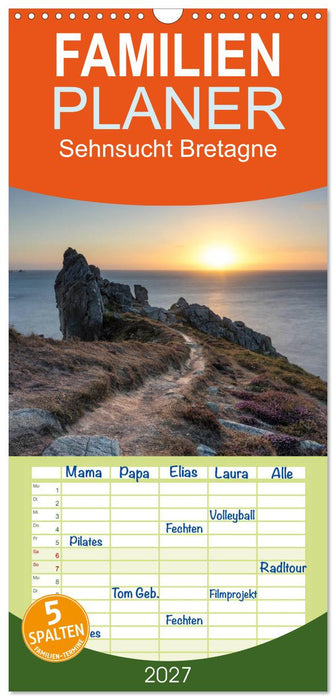 Sehnsucht Bretagne (CALVENDO Familienplaner 2027)