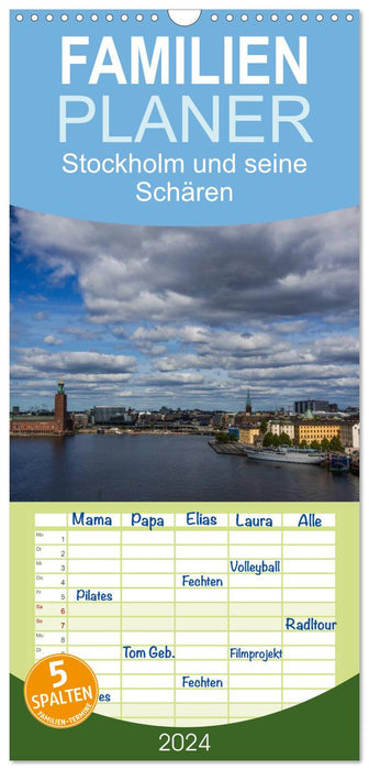 Stockholm und seine Schären (CALVENDO Familienplaner 2027)