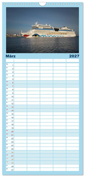 Kreuzfahrt Warnemünde (CALVENDO Familienplaner 2027)
