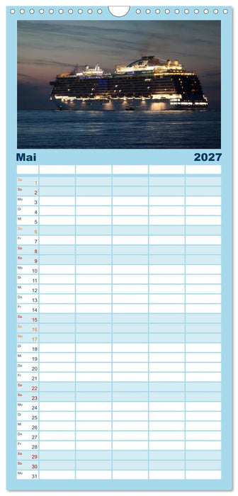 Kreuzfahrt Warnemünde (CALVENDO Familienplaner 2027)