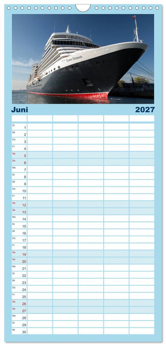 Kreuzfahrt Warnemünde (CALVENDO Familienplaner 2027)