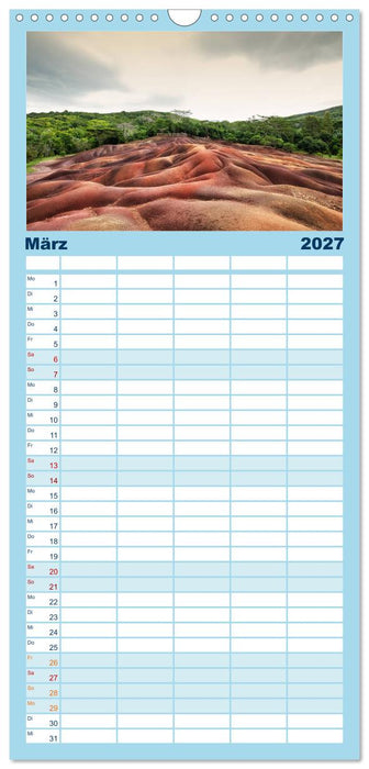 Mauritius - Perle im Indischen Ozean (CALVENDO Familienplaner 2027)