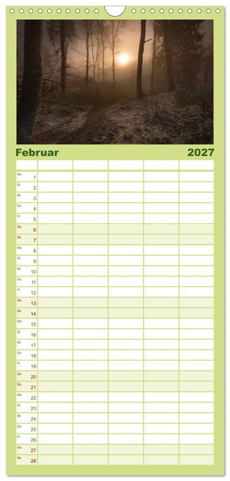 Mysterium Wald (CALVENDO Familienplaner 2027)