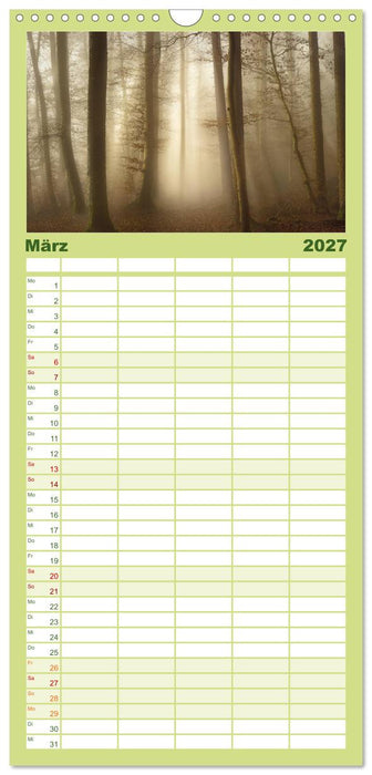 Mysterium Wald (CALVENDO Familienplaner 2027)