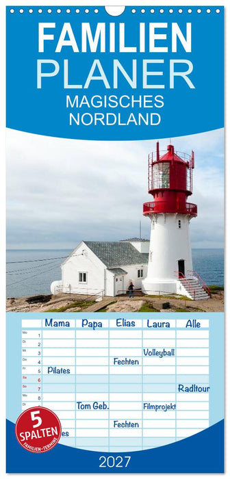 Magisches Nordland. Eine Reise in das Herz Skandinaviens (CALVENDO Familienplaner 2027)