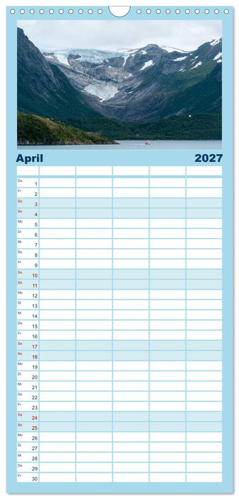 Magisches Nordland. Eine Reise in das Herz Skandinaviens (CALVENDO Familienplaner 2027)
