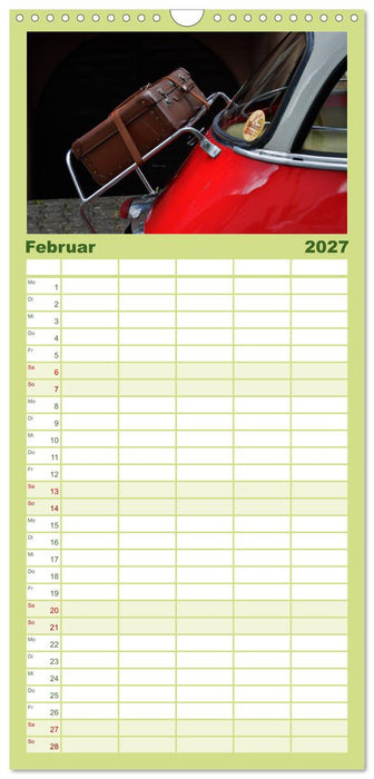 BMW Isetta - Die Knutschkugel (CALVENDO Familienplaner 2027)