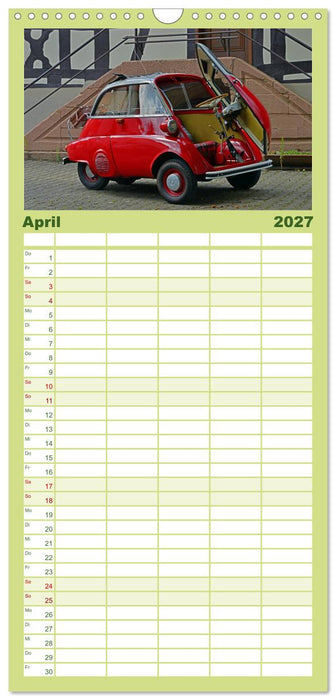 BMW Isetta - Die Knutschkugel (CALVENDO Familienplaner 2027)