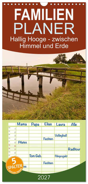 Hallig Hooge - zwischen Himmel und Erde (CALVENDO Familienplaner 2027)