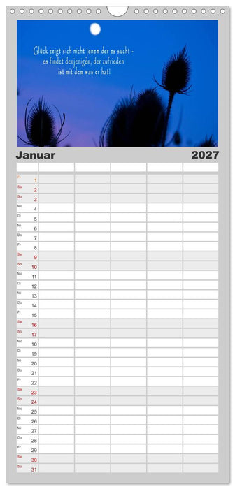 wunderschöne Lichtmomente (CALVENDO Familienplaner 2027)