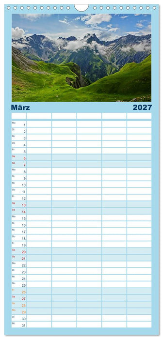 Alpenüberquerung (CALVENDO Familienplaner 2027)
