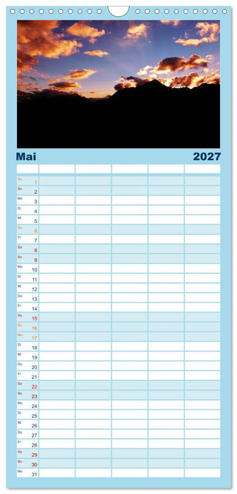 Alpenüberquerung (CALVENDO Familienplaner 2027)