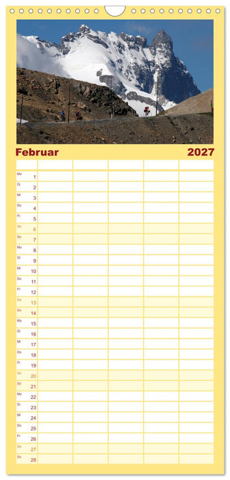 Alpenpässe auf dem Rennrad Vol. 1 (CALVENDO Familienplaner 2027)
