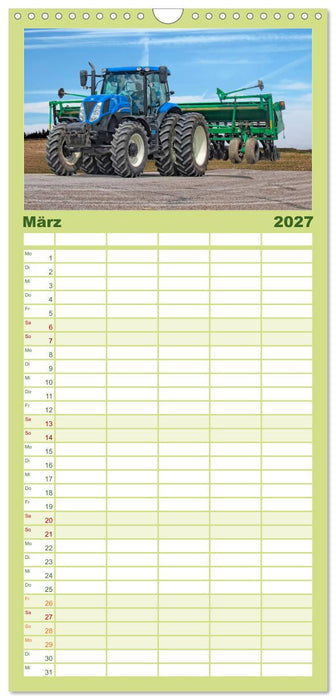 Traktoren - Giganten in der Landwirtschaft (CALVENDO Familienplaner 2027)