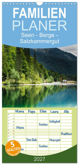 Seen - Berge - Salzkammergut (CALVENDO Familienplaner 2027)