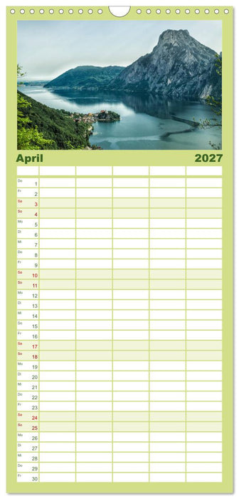 Seen - Berge - Salzkammergut (CALVENDO Familienplaner 2027)