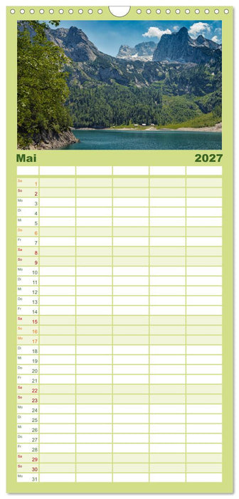 Seen - Berge - Salzkammergut (CALVENDO Familienplaner 2027)