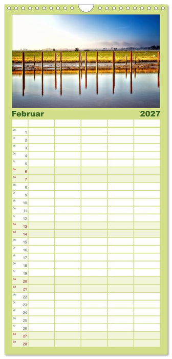 Friesland - Watt und Nordsee (CALVENDO Familienplaner 2027)