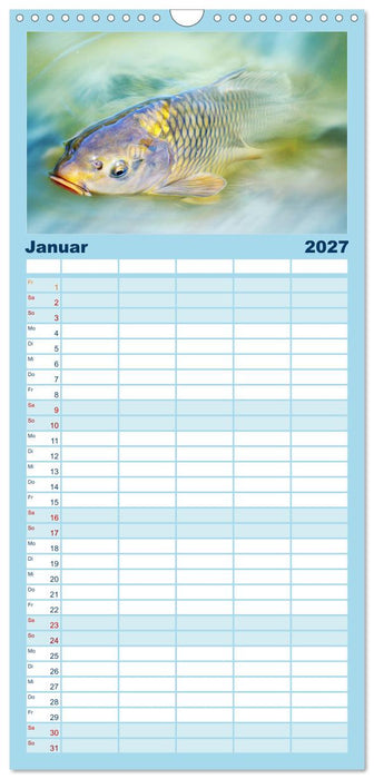 Fischwelt - Artwork (CALVENDO Familienplaner 2027)