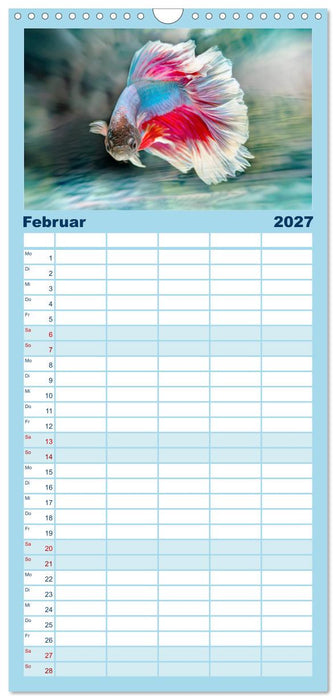 Fischwelt - Artwork (CALVENDO Familienplaner 2027)