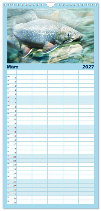 Fischwelt - Artwork (CALVENDO Familienplaner 2027)