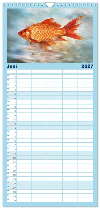 Fischwelt - Artwork (CALVENDO Familienplaner 2027)