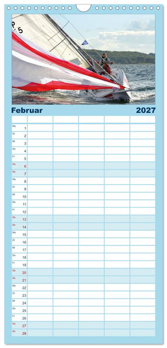 Leidenschaft Segeln (CALVENDO Familienplaner 2027)