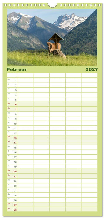 Oberstdorf und Umgebung (CALVENDO Familienplaner 2027)