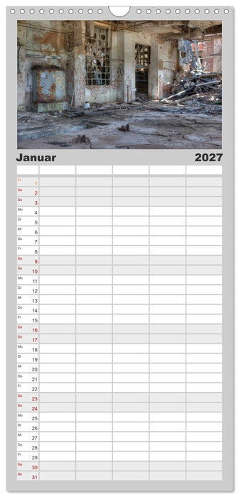 Lost Places in Deutschland (CALVENDO Familienplaner 2027)